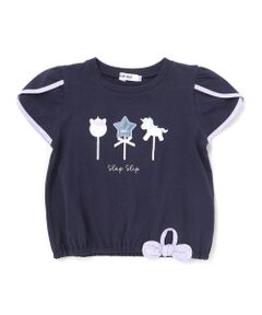 SLAP SLIP / スラップ スリップ Tシャツ | 【接触冷感】ドロストペタルスリーブ半袖Tシャツ(80~130cm)