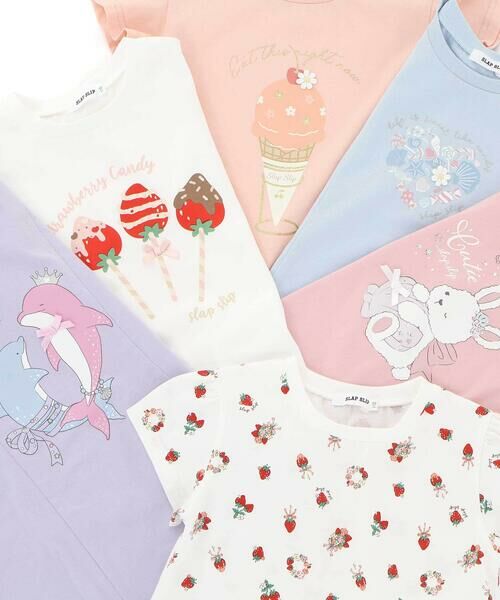 SLAP SLIP / スラップ スリップ Tシャツ | 【スララク/吸汗速乾/接触冷感/オーガニックコットン】ときめき女の子半袖Tシャツ(80~130cm) | 詳細12