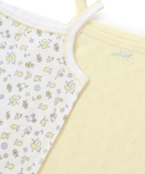 SLAP SLIP / スラップ スリップ その他インナー・ルームウェア | ハート柄+お花レモン総柄キャミソールインナー2点セット(80~130cm) | 詳細11