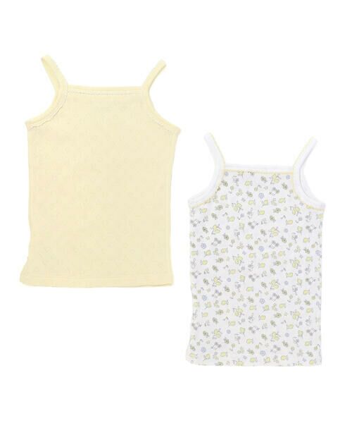 SLAP SLIP / スラップ スリップ その他インナー・ルームウェア | ハート柄+お花レモン総柄キャミソールインナー2点セット(80~130cm) | 詳細5