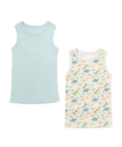 SLAP SLIP / スラップ スリップ その他インナー・ルームウェア | くるま柄+恐竜総柄タンクトップインナー2点セット(80~130cm)