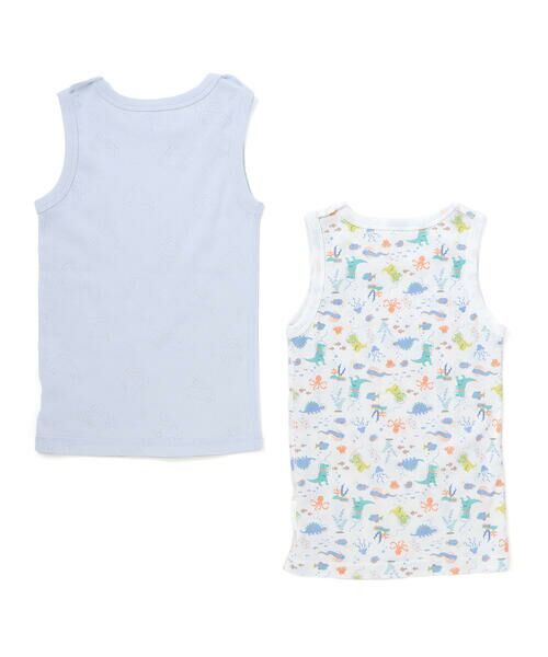 SLAP SLIP / スラップ スリップ その他インナー・ルームウェア | くるま柄+恐竜総柄タンクトップインナー2点セット(80~130cm) | 詳細1