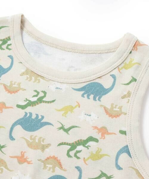 SLAP SLIP / スラップ スリップ その他インナー・ルームウェア | くるま柄+恐竜総柄タンクトップインナー2点セット(80~130cm) | 詳細4