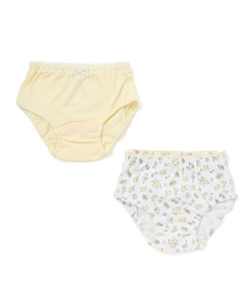 SLAP SLIP / スラップ スリップ ショーツ | 貝殻ウサギ+花レモン総柄ショーツ2点セット(100~130cm) | 詳細7