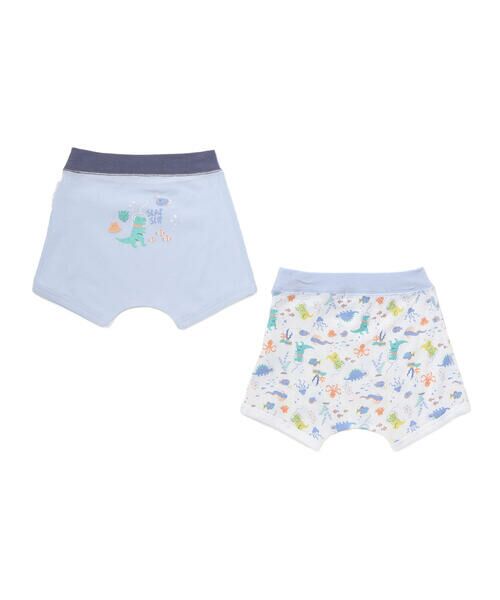 SLAP SLIP / スラップ スリップ ボクサーパンツ・ブリーフ | イヌ恐竜+恐竜総柄ショーツ2点セット | 詳細1