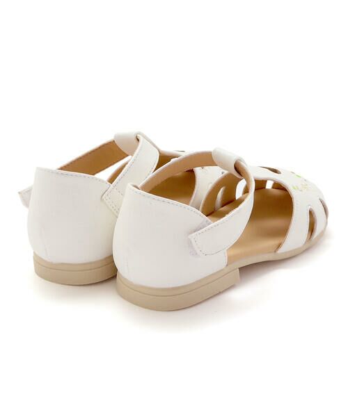 SLAP SLIP / スラップ スリップ サンダル | お花イチゴシェル刺しゅうグルカサンダル(14~19cm) | 詳細1