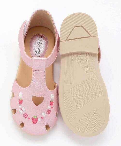 SLAP SLIP / スラップ スリップ サンダル | お花イチゴシェル刺しゅうグルカサンダル(14~19cm) | 詳細13