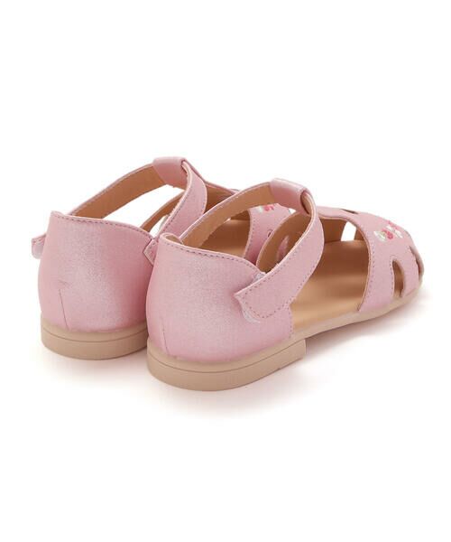 SLAP SLIP / スラップ スリップ サンダル | お花イチゴシェル刺しゅうグルカサンダル(14~19cm) | 詳細6