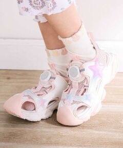 SLAP SLIP / スラップ スリップ サンダル | キラキラ星付きメッシュダイヤル式サンダル(16~21cm)