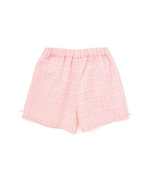 SLAP SLIP / スラップ スリップ その他トップス | 肩フリルチュニック+チェック柄ショートパンツセットアップ(90~130cm) | 詳細6