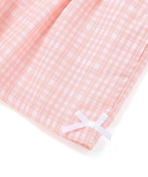SLAP SLIP / スラップ スリップ その他トップス | 肩フリルチュニック+チェック柄ショートパンツセットアップ(90~130cm) | 詳細7
