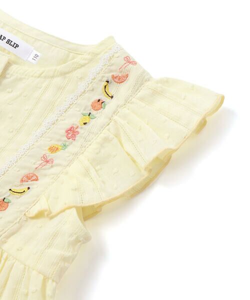 SLAP SLIP / スラップ スリップ その他トップス | 肩フリルチュニック+チェック柄ショートパンツセットアップ(90~130cm) | 詳細18