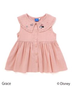 SLAP SLIP / スラップ スリップ Tシャツ | 【ディズニーコレクション】襟フリルミニー刺しゅう入りチュニック(90~130cm)