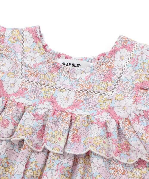 SLAP SLIP / スラップ スリップ Tシャツ | 花柄肩フリルチュニック(80~130cm) | 詳細6