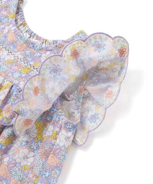 SLAP SLIP / スラップ スリップ Tシャツ | 花柄肩フリルチュニック(80~130cm) | 詳細11