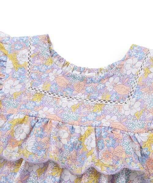 SLAP SLIP / スラップ スリップ Tシャツ | 花柄肩フリルチュニック(80~130cm) | 詳細8