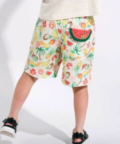 SLAP SLIP / スラップ スリップ ショート・ハーフ・半端丈パンツ | 【お揃い】トロピカル総柄ショートパンツ(80~130cm)