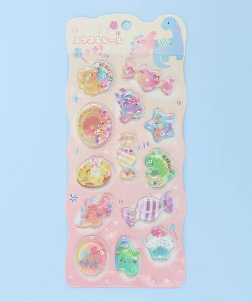 SLAP SLIP / スラップ スリップ ステーショナリー | ぷっくり可愛い★キラキラスラぷるウォーターシール（ピンク(キャンディー)）