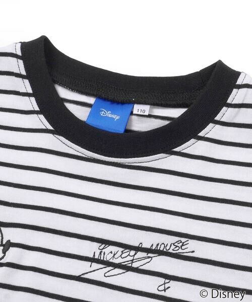 SLAP SLIP / スラップ スリップ Tシャツ | 【ディズニーコレクション】キャラクター刺しゅうボーダー半袖Tシャツ(80~130cm) | 詳細7
