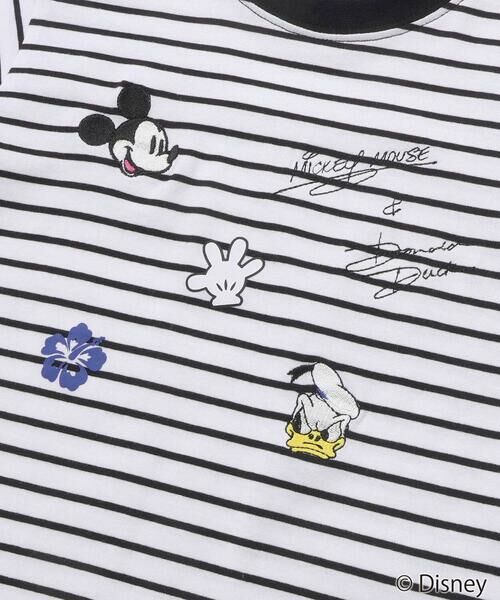 SLAP SLIP / スラップ スリップ Tシャツ | 【ディズニーコレクション】キャラクター刺しゅうボーダー半袖Tシャツ(80~130cm) | 詳細8
