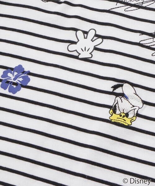 SLAP SLIP / スラップ スリップ Tシャツ | 【ディズニーコレクション】キャラクター刺しゅうボーダー半袖Tシャツ(80~130cm) | 詳細10