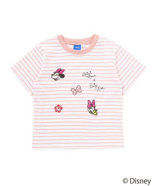 SLAP SLIP / スラップ スリップ Tシャツ | 【ディズニーコレクション】キャラクター刺しゅうボーダー半袖Tシャツ(80~130cm) | 詳細17