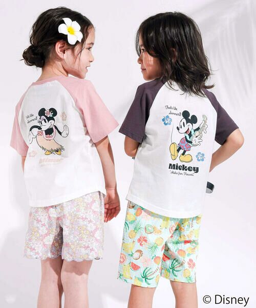 SLAP SLIP / スラップ スリップ Tシャツ | 【ディズニーコレクション】キャラクターモチーフラグラン半袖Tシャツ(80~130cm) | 詳細4