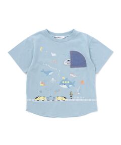 SLAP SLIP / スラップ スリップ Tシャツ | 【接触冷感】海の仲間電車モチーフ半袖Tシャツ(80~130cm)