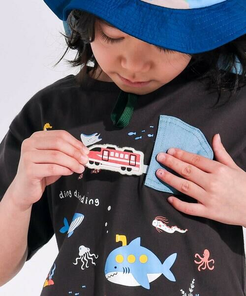SLAP SLIP / スラップ スリップ Tシャツ | 【接触冷感】海の仲間電車モチーフ半袖Tシャツ(80~130cm) | 詳細3