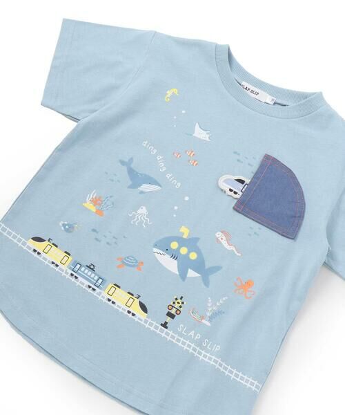 SLAP SLIP / スラップ スリップ Tシャツ | 【接触冷感】海の仲間電車モチーフ半袖Tシャツ(80~130cm) | 詳細10