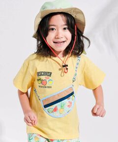 SLAP SLIP / スラップ スリップ Tシャツ | 【お揃い】ポシェットトロンプイユ半袖Tシャツ(80~130cm)
