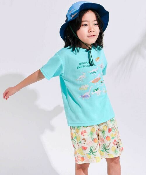 SLAP SLIP / スラップ スリップ Tシャツ | 恐竜カラーチェンジメッシュ半袖Tシャツ(80~130cm) | 詳細14