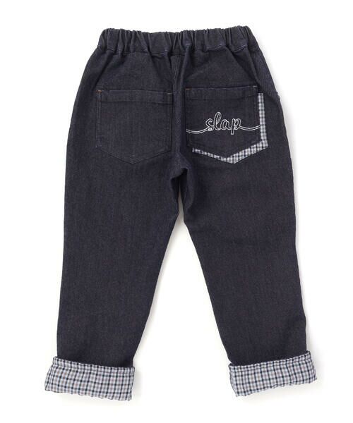 SLAP SLIP / スラップ スリップ その他パンツ | 裾折り返しチェック柄ストレッチパンツ(80~130cm) | 詳細4