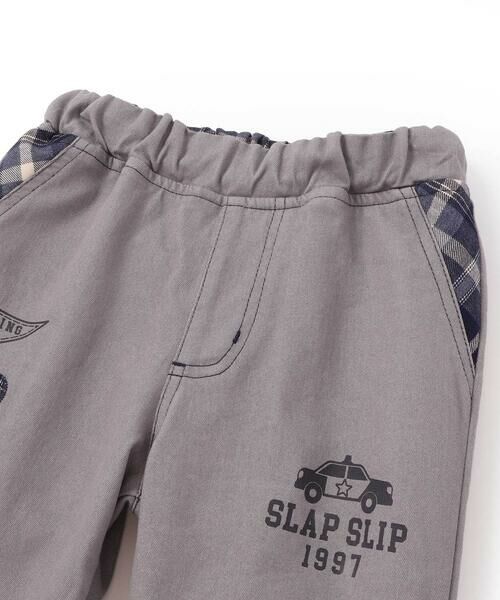 SLAP SLIP / スラップ スリップ その他パンツ | 【お揃い】ロゴパッチ刺しゅうリバーシブルチェックパンツ(80~130cm) | 詳細16