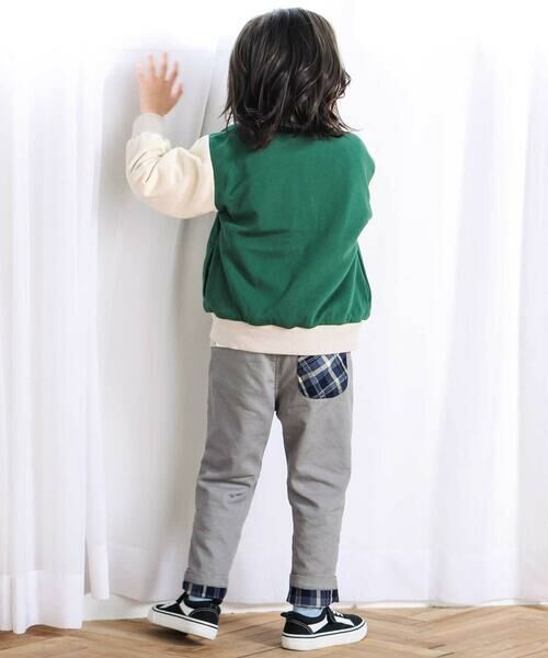 SLAP SLIP / スラップ スリップ その他パンツ | 【お揃い】ロゴパッチ刺しゅうリバーシブルチェックパンツ(80~130cm) | 詳細10