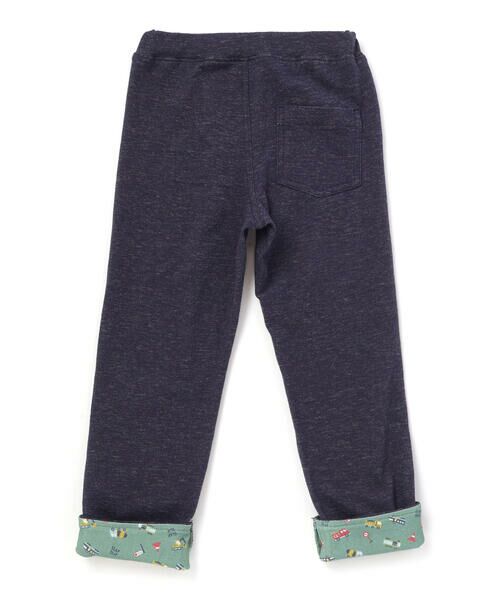 SLAP SLIP / スラップ スリップ その他パンツ | 裾折り返し総柄ポケット電車刺しゅう付きパンツ(80~130cm) | 詳細1