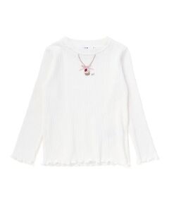 SLAP SLIP / スラップ スリップ Tシャツ | ネックレス刺しゅう長袖Tシャツ(80~130cm)