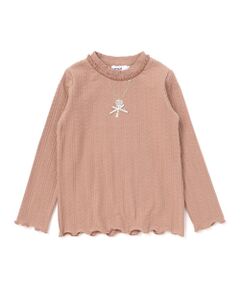 SLAP SLIP / スラップ スリップ Tシャツ | ネックレス刺しゅう長袖Tシャツ(80~130cm)