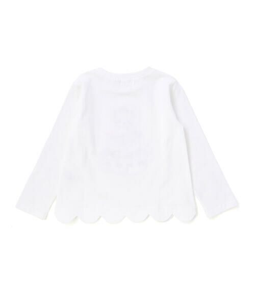 SLAP SLIP / スラップ スリップ Tシャツ | 裾スカラップウサギクマネコモチーフ長袖Tシャツ(80~130cm) | 詳細1