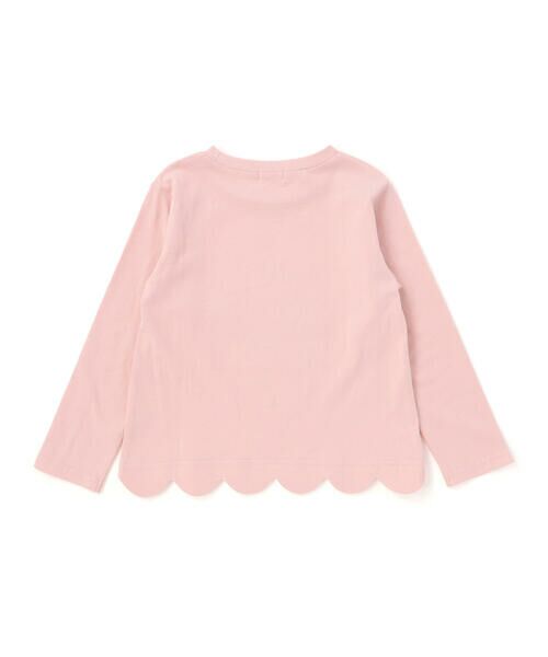 SLAP SLIP / スラップ スリップ Tシャツ | 裾スカラップウサギクマネコモチーフ長袖Tシャツ(80~130cm) | 詳細3