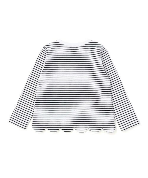 SLAP SLIP / スラップ スリップ Tシャツ | 裾スカラップウサギクマネコモチーフ長袖Tシャツ(80~130cm) | 詳細13