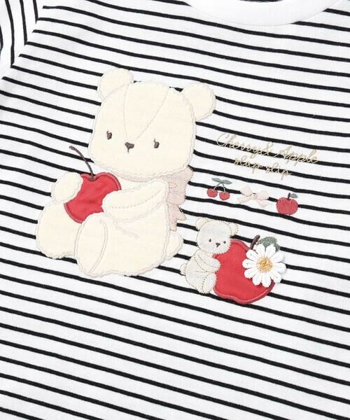 SLAP SLIP / スラップ スリップ Tシャツ | 裾スカラップウサギクマネコモチーフ長袖Tシャツ(80~130cm) | 詳細14