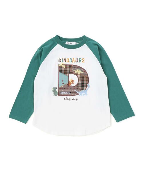 SLAP SLIP / スラップ スリップ Tシャツ | ロゴパッチ刺しゅうラグラン長袖Tシャツ(80~130cm) | 詳細7