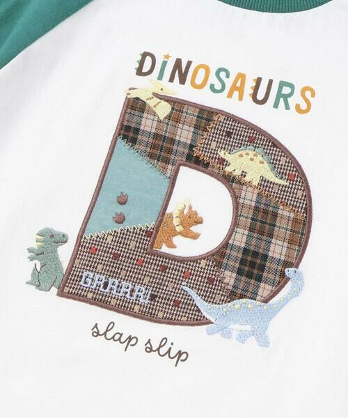 SLAP SLIP / スラップ スリップ Tシャツ | ロゴパッチ刺しゅうラグラン長袖Tシャツ(80~130cm) | 詳細10