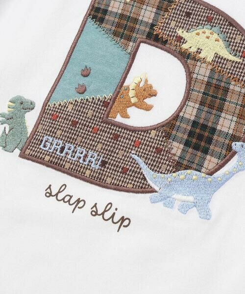 SLAP SLIP / スラップ スリップ Tシャツ | ロゴパッチ刺しゅうラグラン長袖Tシャツ(80~130cm) | 詳細12