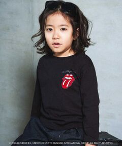 SLAP SLIP / スラップ スリップ Tシャツ | 【ザ・ローリング・ストーンズｘSLAP】フロントｘバックロゴプリント長袖Tシャツ(80~130cm)