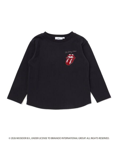 SLAP SLIP / スラップ スリップ Tシャツ | 【ザ・ローリング・ストーンズｘSLAP】フロントｘバックロゴプリント長袖Tシャツ(80~130cm) | 詳細9