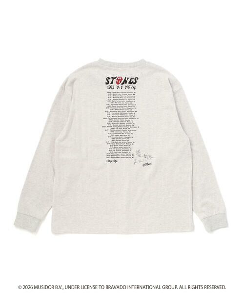 SLAP SLIP / スラップ スリップ Tシャツ | 【ザ・ローリング・ストーンズｘSLAP】フロントｘバックロゴプリント長袖Tシャツ大人 | 詳細5