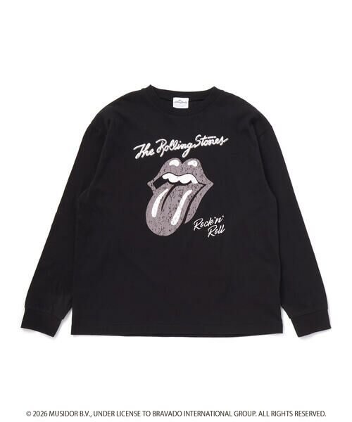 SLAP SLIP / スラップ スリップ Tシャツ | 【ザ・ローリング・ストーンズｘSLAP】フロントｘバックロゴプリント長袖Tシャツ大人 | 詳細12