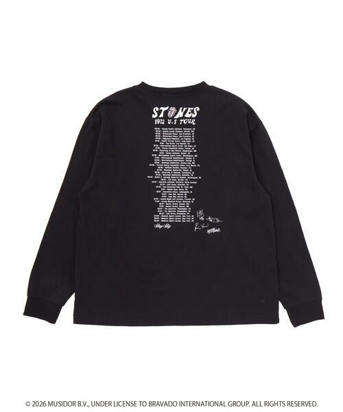 SLAP SLIP / スラップ スリップ Tシャツ | 【ザ・ローリング・ストーンズｘSLAP】フロントｘバックロゴプリント長袖Tシャツ大人 | 詳細13